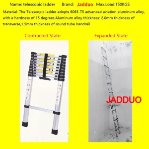 Extension Tube Single Telescopic Ladder