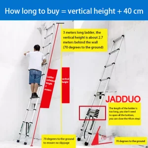 Extension Tube Single Telescopic Ladder