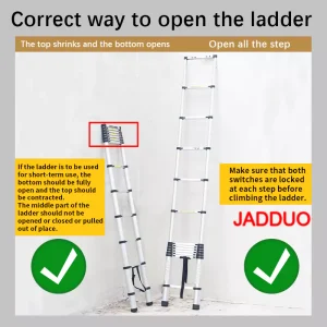 Extension Tube Single Telescopic Ladder