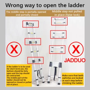 Extension Tube Single Telescopic Ladder