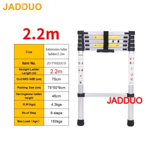 Extension Tube Single Telescopic Ladder