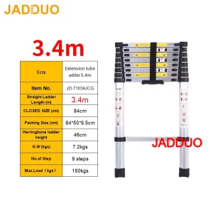 Extension Tube Single Telescopic Ladder