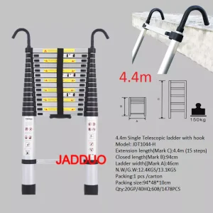 Single Telescopic Ladder with Hook Hanging Wall Edge Escaler EN131