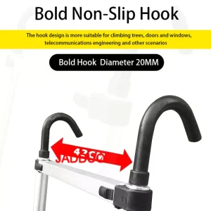 Single Telescopic Ladder with Hook Hanging Wall Edge Escaler EN131