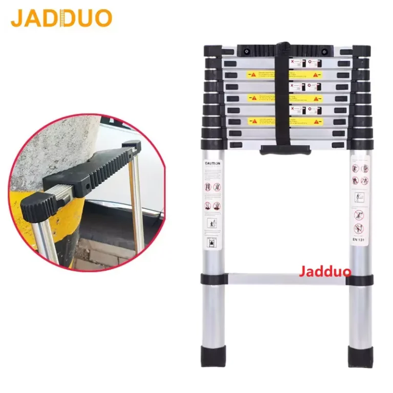 Extension Tube Single Telescopic Ladder with Anti-slip cushion