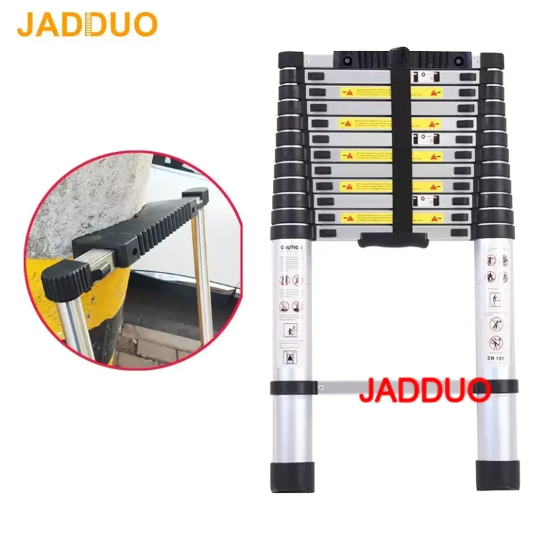 Pole Step Space 30cm Telescopic Ladder Anti-slip Cushion EN131 Aluminum Ladder Different Size