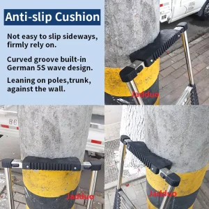 Extension Tube Single Telescopic Ladder with Anti-slip cushion