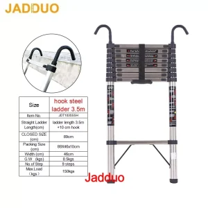 Steel Single Telescopic Ladder with Hook