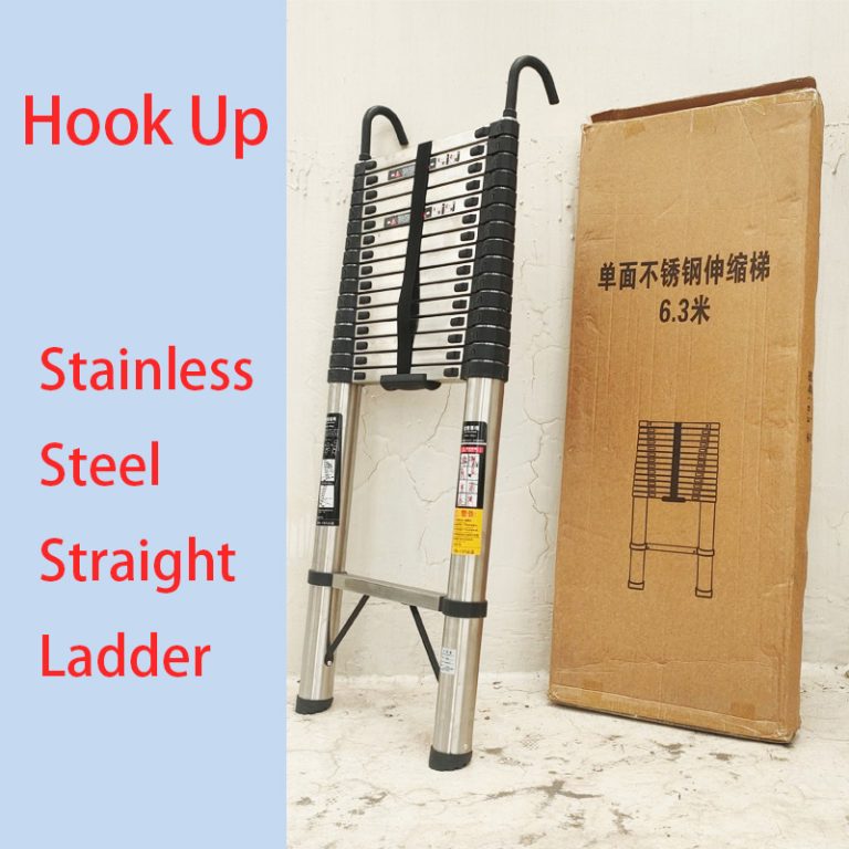 Steel Single Telescopic Ladder with Hook3