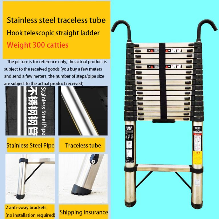 Steel Single Telescopic Ladder with Hook6