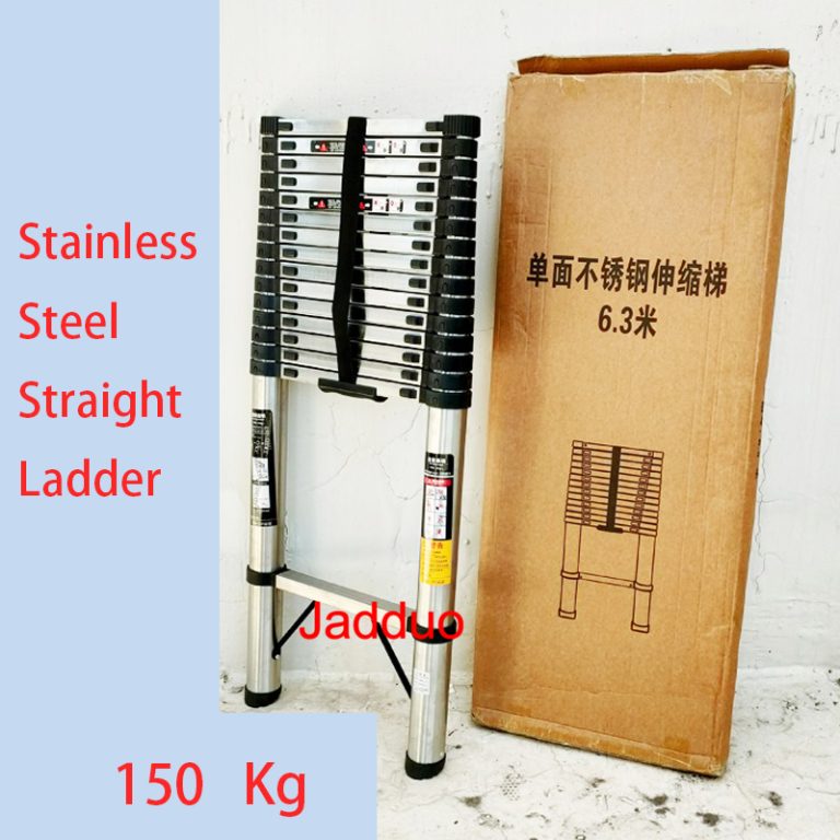 Stainless Steel Single Telescopic Ladder 1.9m-6.3m