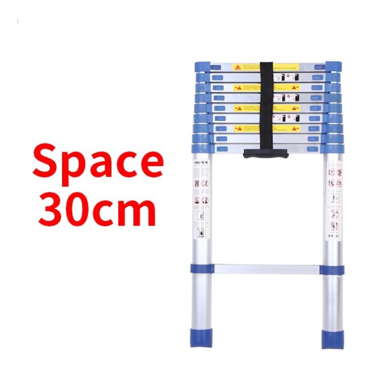Hook Full Aluminum Telescopic Ladder Step Space 30cm - Jadduo