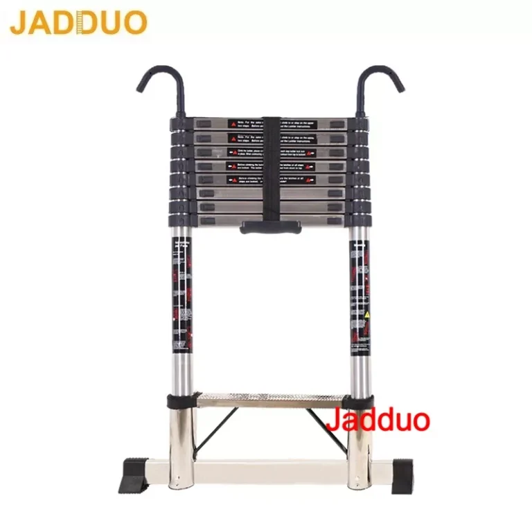 Steel Single Telescopic Ladder with Hook+Balance bar