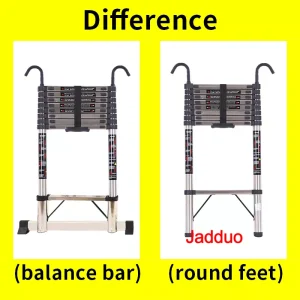 Steel Single Telescopic Ladder with Hook+Balance bar