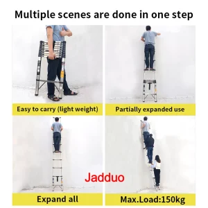 Steel Single Telescopic Ladder with Hook