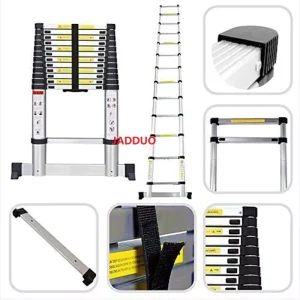 Single Telescopic Ladder with Stabilizer Bar