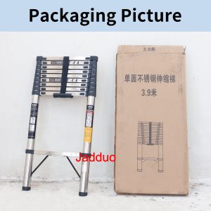 Stainless Steel Single Telescopic Ladder 1.9m-6.3m
