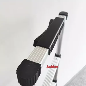 One-key telescopic ladder with round foot reliable telegraph pole