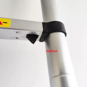 One-key telescopic ladder with round foot reliable telegraph pole