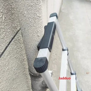 One-key telescopic ladder with round foot reliable telegraph pole