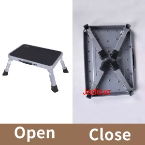 Stainless steel one-step stepping stool