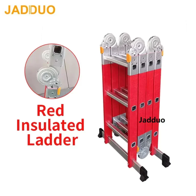 Red insulated ladder Multi-Functional ladder big hinge