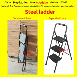 Iron Household Ladder Round Tube