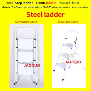 White Household Ladder Square Tube