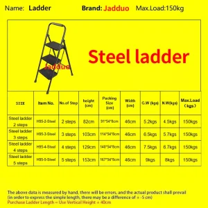 Iron Household Ladder Round Tube
