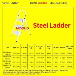 White Household Ladder Square Tube