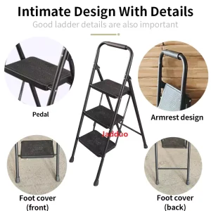 Iron Household Ladder Round Tube