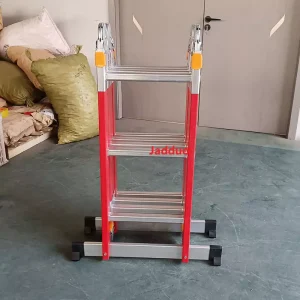 Red insulated ladder Multi-Functional ladder big hinge