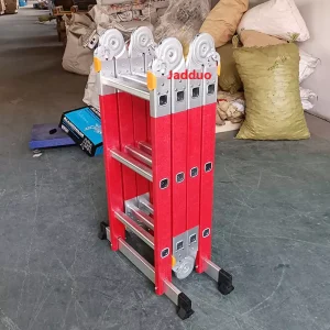 Red insulated ladder Multi-Functional ladder big hinge