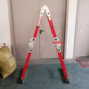 Red insulated ladder Multi-Functional ladder big hinge