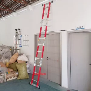 Red insulated ladder Multi-Functional ladder big hinge