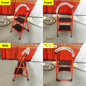 Steel Ladder Red Color
