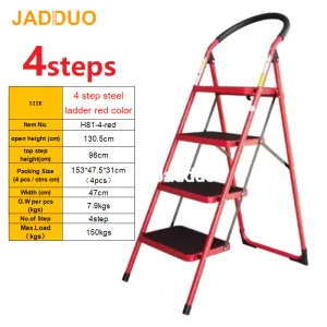 Steel Ladder Red Color