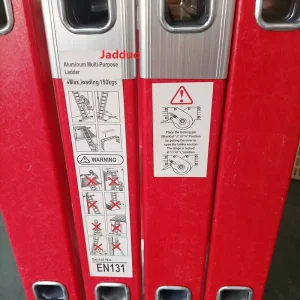 Red insulated ladder Multi-Functional ladder big hinge