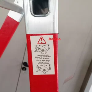 Red insulated ladder Multi-Functional ladder big hinge
