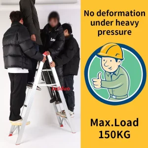 A-Frame Design Stick Box Ladder Aluminum