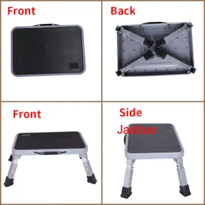 Stainless steel one-step stepping stool