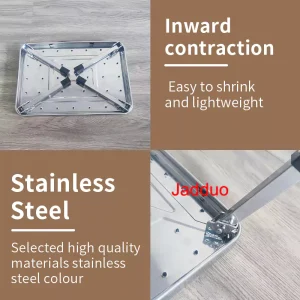 Stainless steel one-step stepping stool