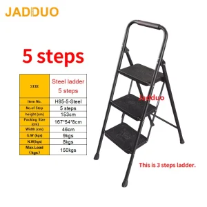 Iron Household Ladder Round Tube