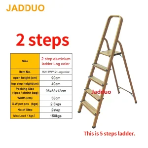 Log Color Aluminium Ladder