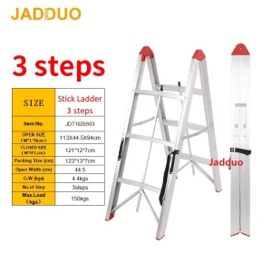 A-Frame Design Stick Box Ladder Aluminum