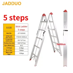 A-Frame Design Stick Box Ladder Aluminum