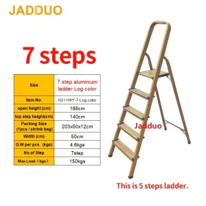 Log Color Aluminium Ladder