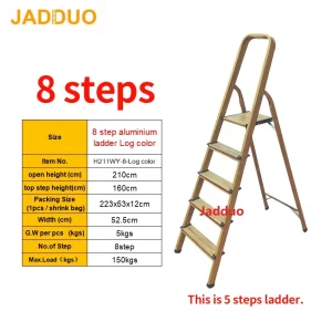 Log Color Aluminium Ladder
