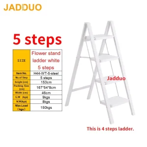 White Flower Stand Ladder