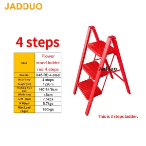Red Flower Stand Ladder